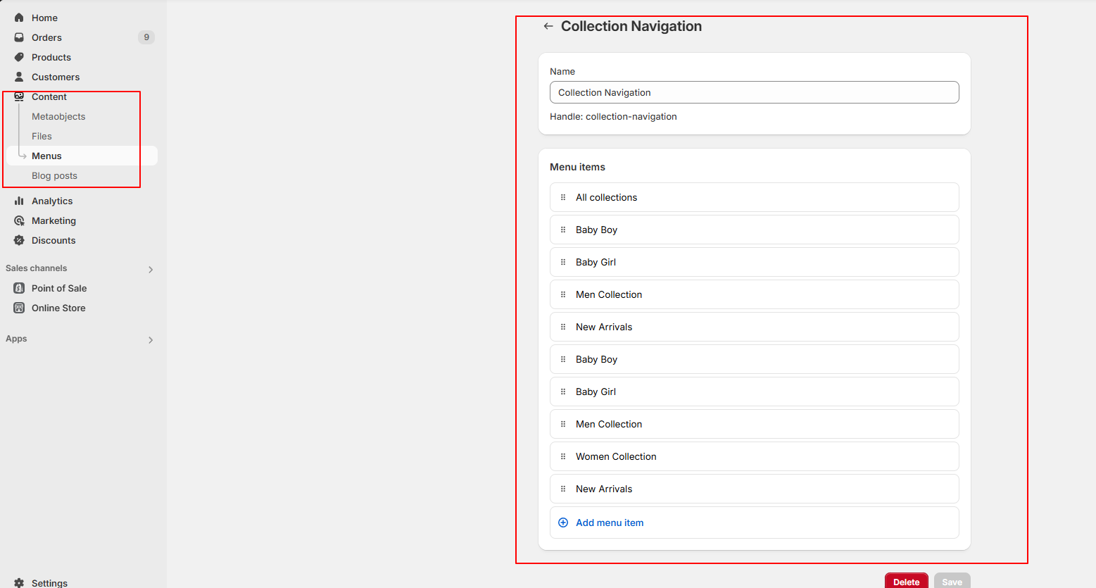 Shopify Theme Installation Screenshot