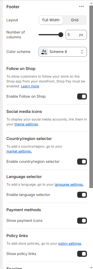 Shopify Theme Installation Screenshot