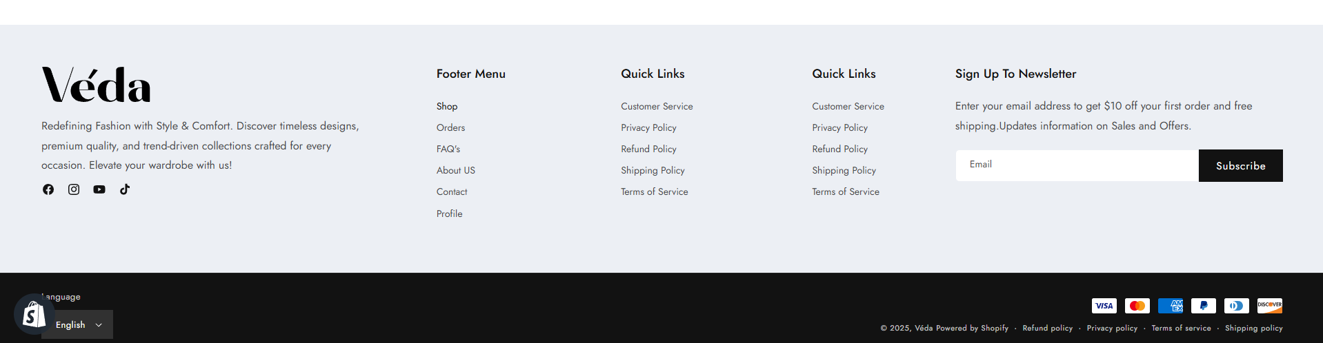 Shopify Theme Installation Screenshot