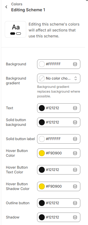 Shopify Theme Installation Screenshot