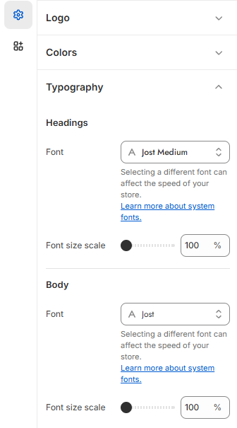 Shopify Theme Installation Screenshot